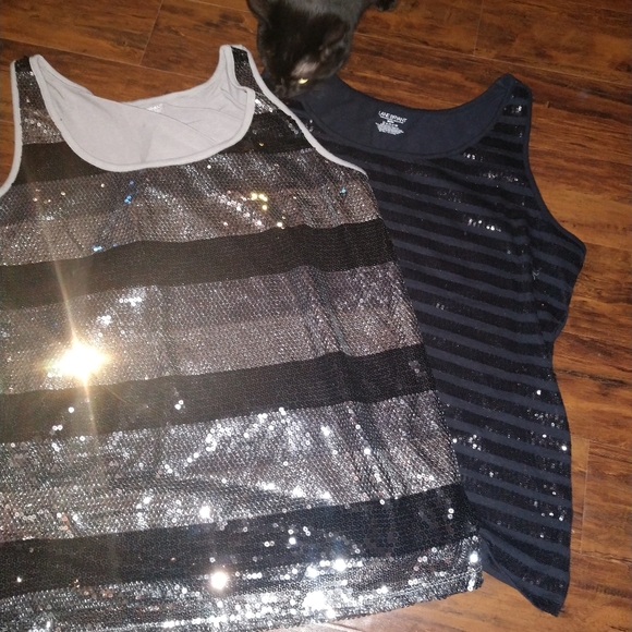 Lane Bryant Tops - Sequin tanks plus Lane Bryant 22/24